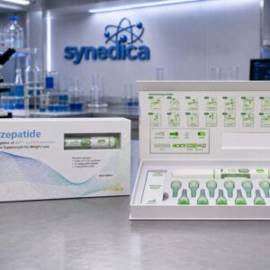 Order the Synedica Tirzepatide 40mg injection pen kit at Synedica Wellness. Dual GIP/GLP-1 action, precision multi-dose dial, 99%+ lab-verified purity, and fast UK shipping.
